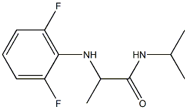 2-[(2,6-difluorophenyl)amino]-N-(propan-2-yl)propanamide 구조식 이미지