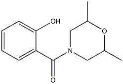 2-[(2,6-dimethylmorpholin-4-yl)carbonyl]phenol Structure