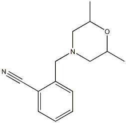 2-[(2,6-dimethylmorpholin-4-yl)methyl]benzonitrile 구조식 이미지