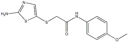 2-[(2-amino-1,3-thiazol-5-yl)thio]-N-(4-methoxyphenyl)acetamide Structure