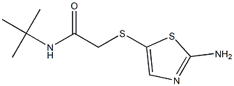 2-[(2-amino-1,3-thiazol-5-yl)thio]-N-(tert-butyl)acetamide Structure