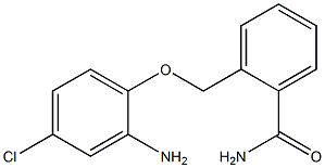 2-[(2-amino-4-chlorophenoxy)methyl]benzamide Structure