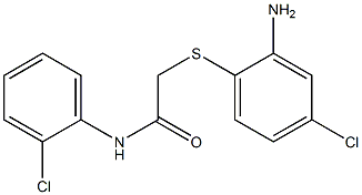 2-[(2-amino-4-chlorophenyl)sulfanyl]-N-(2-chlorophenyl)acetamide Structure