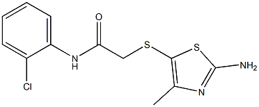 2-[(2-amino-4-methyl-1,3-thiazol-5-yl)sulfanyl]-N-(2-chlorophenyl)acetamide Structure