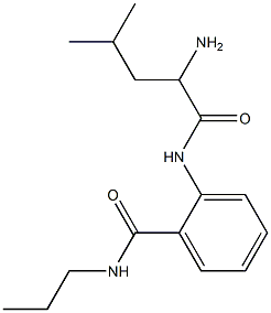 2-[(2-amino-4-methylpentanoyl)amino]-N-propylbenzamide Structure