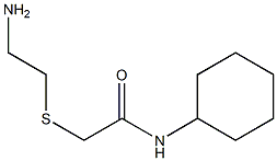 2-[(2-aminoethyl)sulfanyl]-N-cyclohexylacetamide 구조식 이미지