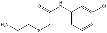 2-[(2-aminoethyl)thio]-N-(3-chlorophenyl)acetamide 구조식 이미지