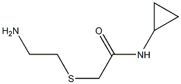 2-[(2-aminoethyl)thio]-N-cyclopropylacetamide Structure