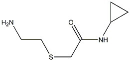 2-[(2-aminoethyl)thio]-N-cyclopropylacetamide 구조식 이미지