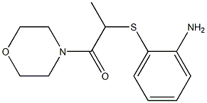 2-[(2-aminophenyl)sulfanyl]-1-(morpholin-4-yl)propan-1-one 구조식 이미지