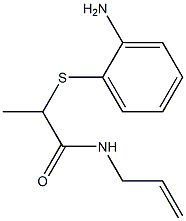 2-[(2-aminophenyl)sulfanyl]-N-(prop-2-en-1-yl)propanamide Structure