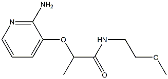 2-[(2-aminopyridin-3-yl)oxy]-N-(2-methoxyethyl)propanamide Structure