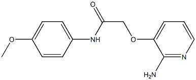 2-[(2-aminopyridin-3-yl)oxy]-N-(4-methoxyphenyl)acetamide 구조식 이미지