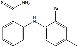 2-[(2-bromo-4-methylphenyl)amino]benzene-1-carbothioamide 구조식 이미지