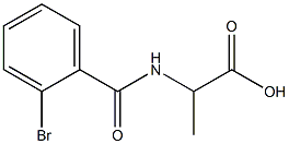 2-[(2-bromobenzoyl)amino]propanoic acid Structure