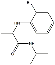 2-[(2-bromophenyl)amino]-N-(propan-2-yl)propanamide Structure