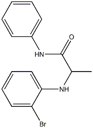 2-[(2-bromophenyl)amino]-N-phenylpropanamide Structure