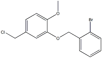 2-[(2-bromophenyl)methoxy]-4-(chloromethyl)-1-methoxybenzene Structure