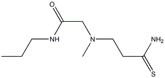 2-[(2-carbamothioylethyl)(methyl)amino]-N-propylacetamide 구조식 이미지