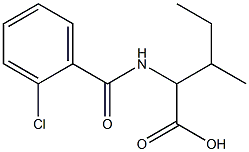 2-[(2-chlorobenzoyl)amino]-3-methylpentanoic acid Structure