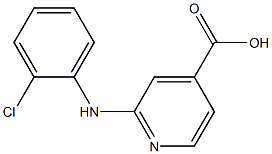 2-[(2-chlorophenyl)amino]pyridine-4-carboxylic acid Structure