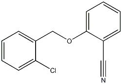 2-[(2-chlorophenyl)methoxy]benzonitrile Structure