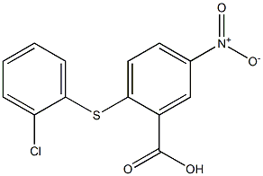 2-[(2-chlorophenyl)sulfanyl]-5-nitrobenzoic acid 구조식 이미지