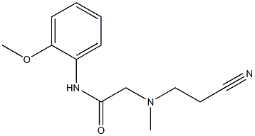 2-[(2-cyanoethyl)(methyl)amino]-N-(2-methoxyphenyl)acetamide Structure