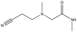 2-[(2-cyanoethyl)(methyl)amino]-N-methylacetamide Structure