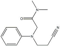 2-[(2-cyanoethyl)(phenyl)amino]-N,N-dimethylacetamide 구조식 이미지