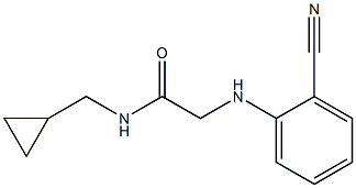 2-[(2-cyanophenyl)amino]-N-(cyclopropylmethyl)acetamide 구조식 이미지