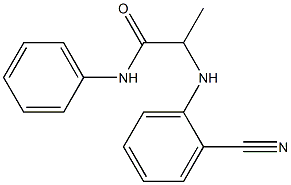 2-[(2-cyanophenyl)amino]-N-phenylpropanamide 구조식 이미지