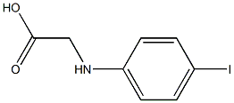 2-[(4-iodophenyl)amino]acetic acid 구조식 이미지