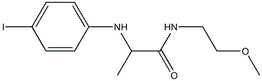 2-[(4-iodophenyl)amino]-N-(2-methoxyethyl)propanamide 구조식 이미지