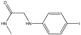 2-[(4-iodophenyl)amino]-N-methylacetamide 구조식 이미지