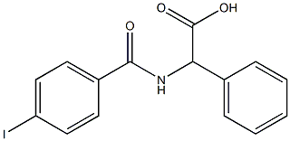 2-[(4-iodophenyl)formamido]-2-phenylacetic acid 구조식 이미지