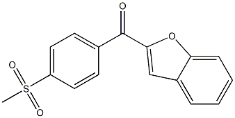 2-[(4-methanesulfonylphenyl)carbonyl]-1-benzofuran 구조식 이미지
