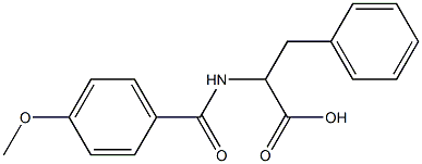 2-[(4-methoxybenzoyl)amino]-3-phenylpropanoic acid Structure