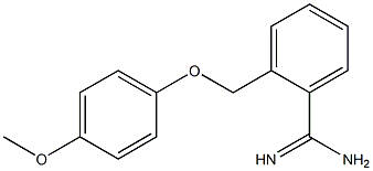 2-[(4-methoxyphenoxy)methyl]benzenecarboximidamide 구조식 이미지