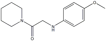 2-[(4-methoxyphenyl)amino]-1-(piperidin-1-yl)ethan-1-one 구조식 이미지