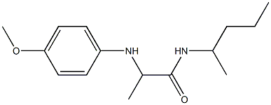 2-[(4-methoxyphenyl)amino]-N-(pentan-2-yl)propanamide Structure