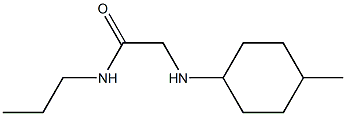 2-[(4-methylcyclohexyl)amino]-N-propylacetamide 구조식 이미지