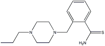 2-[(4-propylpiperazin-1-yl)methyl]benzenecarbothioamide Structure