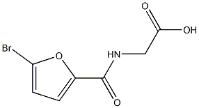 2-[(5-bromofuran-2-yl)formamido]acetic acid Structure
