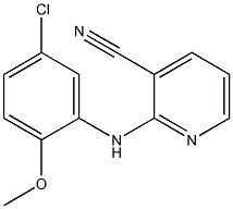 2-[(5-chloro-2-methoxyphenyl)amino]pyridine-3-carbonitrile Structure