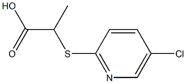2-[(5-chloropyridin-2-yl)thio]propanoic acid Structure