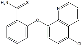 2-[(5-chloroquinolin-8-yl)oxy]benzene-1-carbothioamide 구조식 이미지