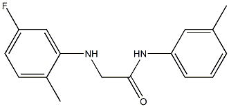 2-[(5-fluoro-2-methylphenyl)amino]-N-(3-methylphenyl)acetamide Structure