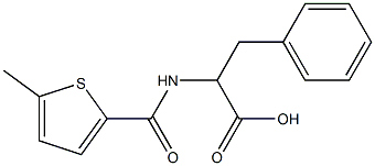 2-[(5-methylthiophen-2-yl)formamido]-3-phenylpropanoic acid Structure