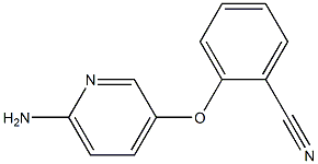 2-[(6-aminopyridin-3-yl)oxy]benzonitrile 구조식 이미지
